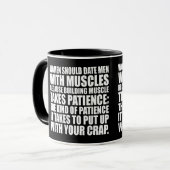 Mug Date Men With Muscles - Funky Bodybuilding (Devant gauche)