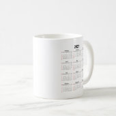 Mug Date mensuelle du calendrier 2021 (Devant droit)