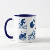 Mug Dauphin, baleines et pingouins (Gauche)