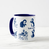 Mug Dauphin, baleines et pingouins (Devant gauche)