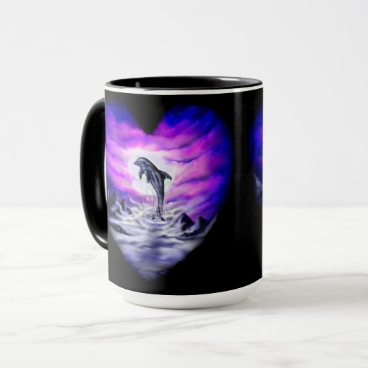 Mug Dauphin clair de lune (Devant gauche)