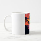 Mug Dauphin coucher de soleil et surfer Tropical Beach (Gauche)