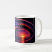 Mug Dauphin de l'océan au coucher du soleil (Devant droit)