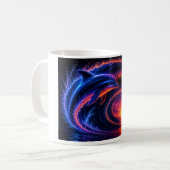 Mug Dauphin de l'océan au coucher du soleil (Devant gauche)