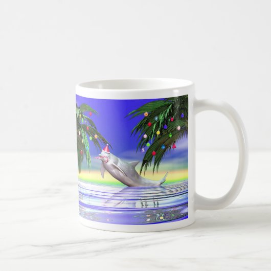 Mug Dauphin de Noël tropical (Droite)