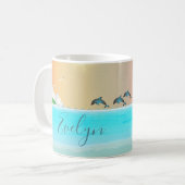 Mug Dauphin de plage (Devant gauche)