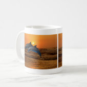 Mug Dauphin de verdure au coucher du soleil (Devant gauche)