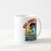 Mug Dauphin Drôle Dunk Afro Basket-ball (Devant droit)
