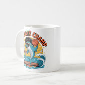 Mug Dauphin Drôle Dunk Afro Basket-ball (Devant gauche)