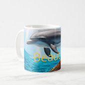 Mug Dauphin en mer (Devant gauche)