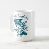Mug Dauphin hawaïen Flippin' Fabuleux Turquoise (Devant gauche)