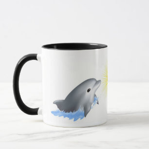 Mug Dauphin jouant avec Sun
