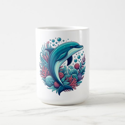 Mug Dauphin marin/côtier mignon (Centre)