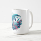 Mug Dauphin marin/côtier mignon (Devant droit)