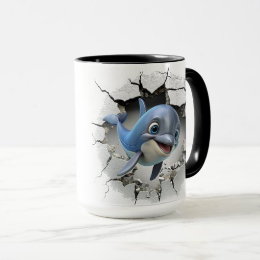 Mug Dauphin mignon (Devant droit)