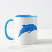 Mug Dauphin qui saute en lowpoly (Gauche)