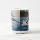 Mug Dauphin Solitaire Qui S'Éclatait Dans L'Océan, (Centre)
