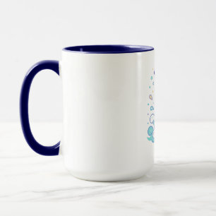 Mug Dauphin Splash Bubble Mignon Animal Marin Personna