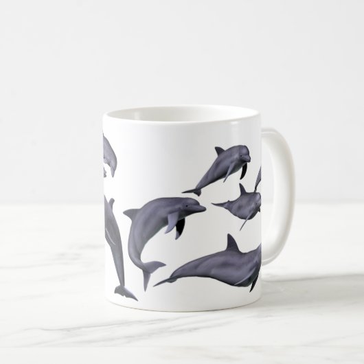 Mug Dauphins (Devant droit)