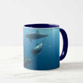 Mug Dauphins (Devant droit)