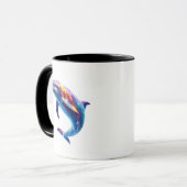 Mug Dauphins Colorés Arts Mignons (Devant gauche)