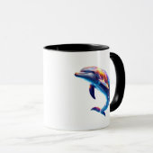 Mug Dauphins Colorés Arts Mignons (Devant droit)