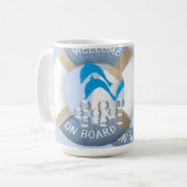 Mug Dauphins côtiers bleus (Devant gauche)