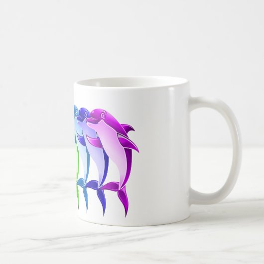 Mug Dauphins d'arc-en-ciel (Droite)
