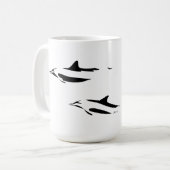 Mug Dauphins de verdure (collection de silhouettes océ (Devant gauche)