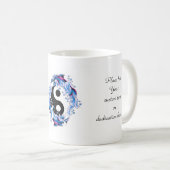 Mug Dauphins frais de Yin Yang de symbole de tatouage (Devant droit)