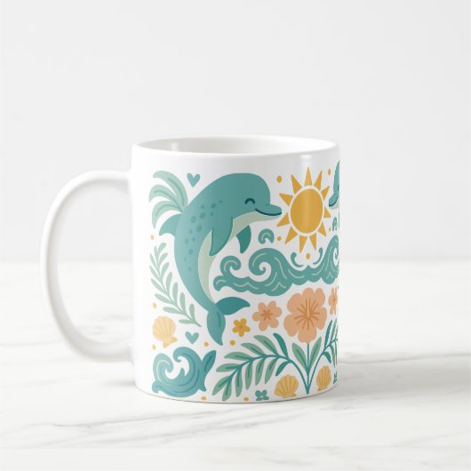 Mug Dauphins Joueurs Océan tropical (Gauche)