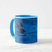 Mug « dauphins perdus » by mysteryella (Devant gauche)