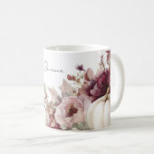 Mug d'automne avec Citrouilles et fleurs (Devant droit)