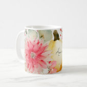 Mug d'automne avec Citrouilles et fleurs (Devant gauche)