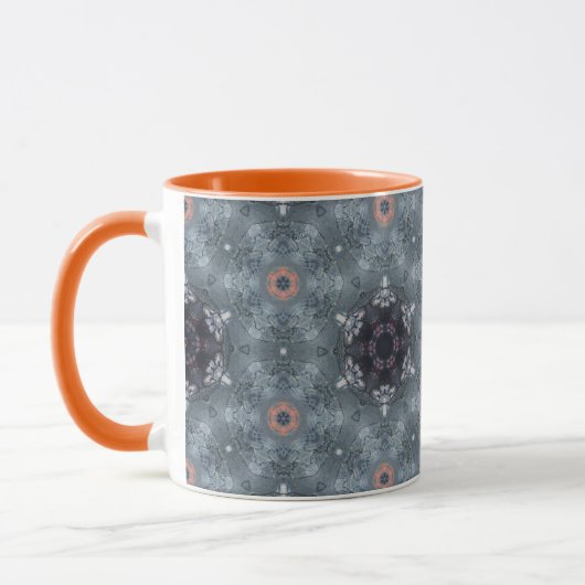 Mug d'automne orangé à motifs 10oz (Gauche)