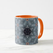 Mug d'automne orangé à motifs 10oz (Devant droit)