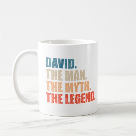 Mug David L'Homme Le Mythe La Légende (Gauche)