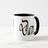 Mug David, Nom, Logo, (Devant droit)