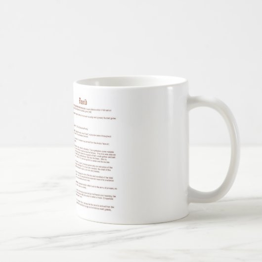Mug David (signification) (Droite)