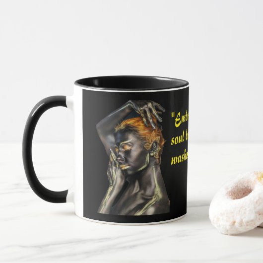 Mug Dawn et Soul citation de Little Dove (Avec donut)