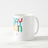 Mug Dayton Ohio Mid Century, Pop Art, (Devant droit)