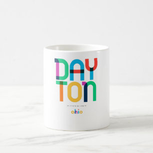 Mug Dayton Ohio Mid Century, Pop Art,
