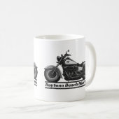 Mug Daytona Beach Bike Week Cool De Vélo Noir Et Blanc (Devant droit)
