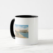 Mug Daytona Beach, FL - Vue sur la plage de Pier Casin (Devant gauche)