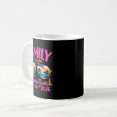 Mug Daytona Beach Florida Vacation 2026 Matching Famil (Devant gauche)