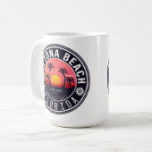Mug Daytona Beach Floride Coucher de soleil Palmiers S (Devant gauche)