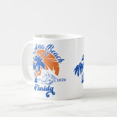 Mug Daytona Beach Floride Vacances d'été 80s (Devant gauche)