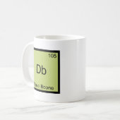 Mug Db - Daniel Boone Symbole d'élément de chimie drôl (Devant gauche)