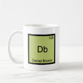 Mug Db - Daniel Boone Symbole d'élément de chimie drôl (Gauche)