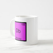 Mug Db - Élément de chimie Dubstep Symbole Drôle de Mu (Devant gauche)